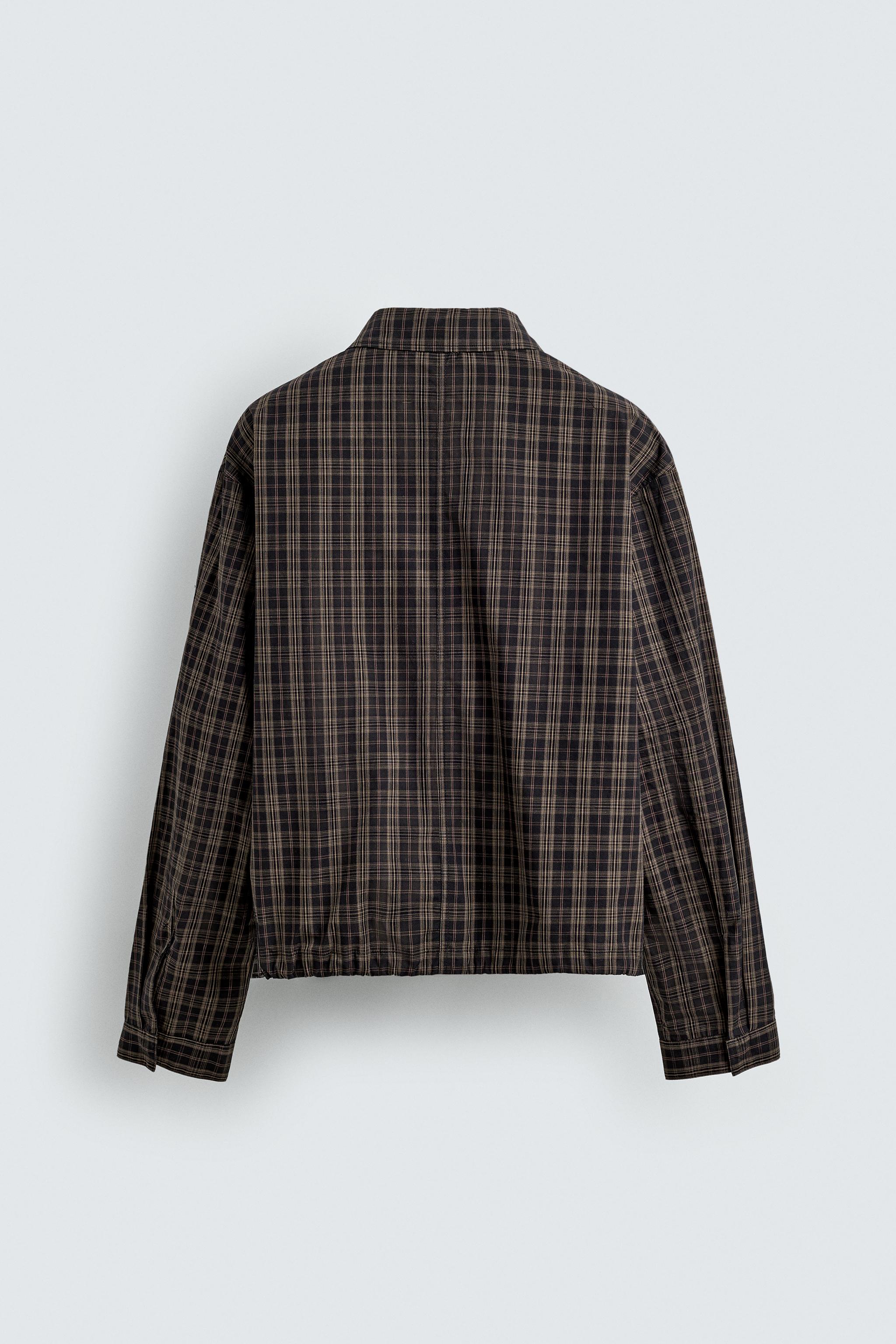PLAID CROPPED FIT OVERSHIRT